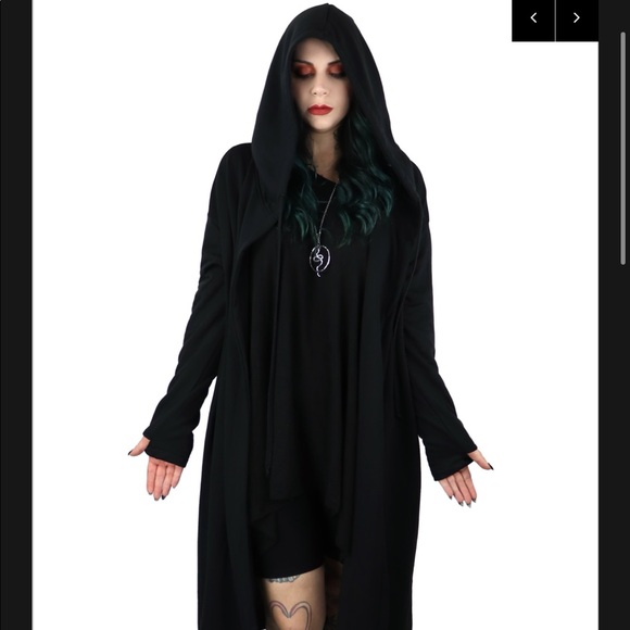 FOXBLOOD Jackets & Blazers - Foxblood Bury a Friend Oversized Hooded Duster 2X